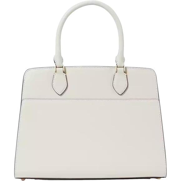 NWT Kate Spade New York Women's Madison Saffiano Leather Satchel Bag, Meringue - Picture 4 of 5